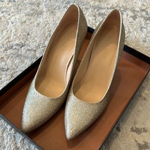 Coach gold glitter pumps - Sz 9B